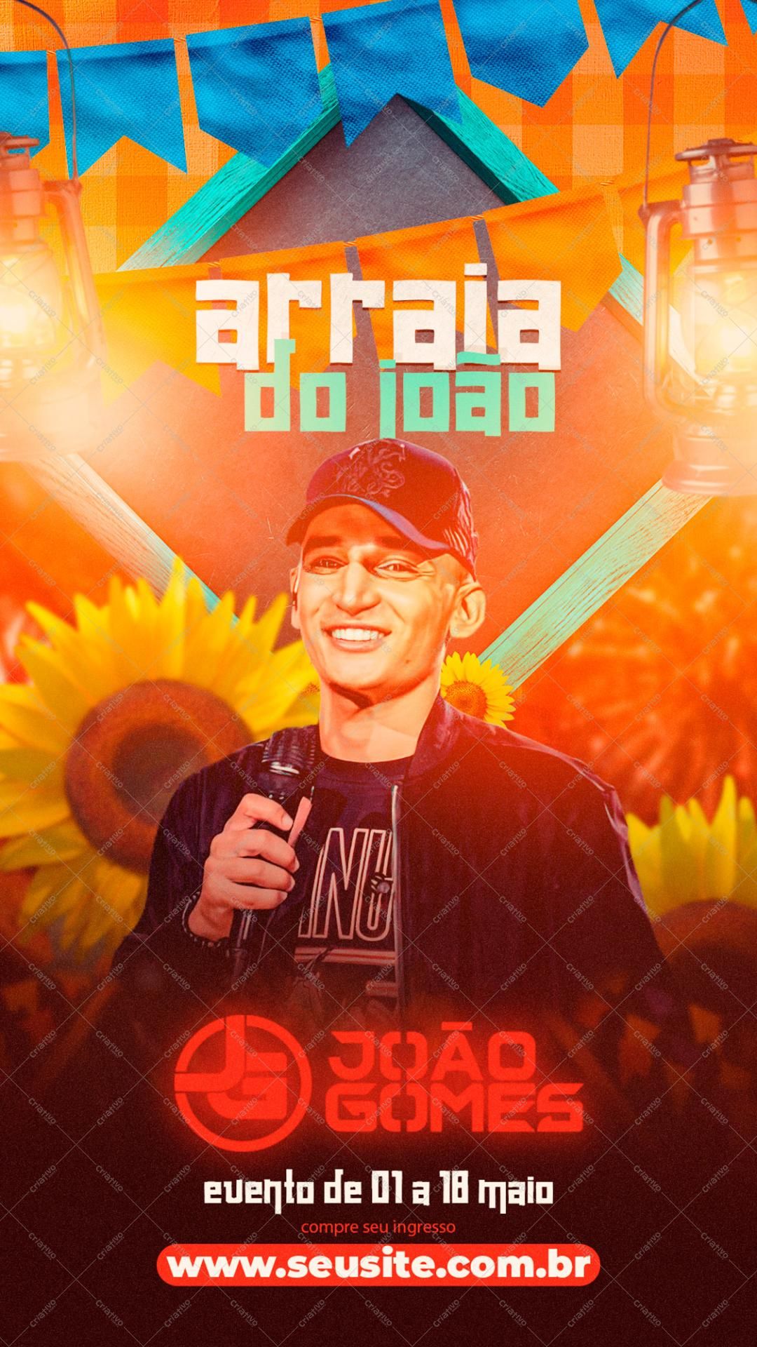 Flyer Arrai Jo o Gomes Festa Junina Social Media flyer-arrai-jo-o-gomes-festa-junina-social-media